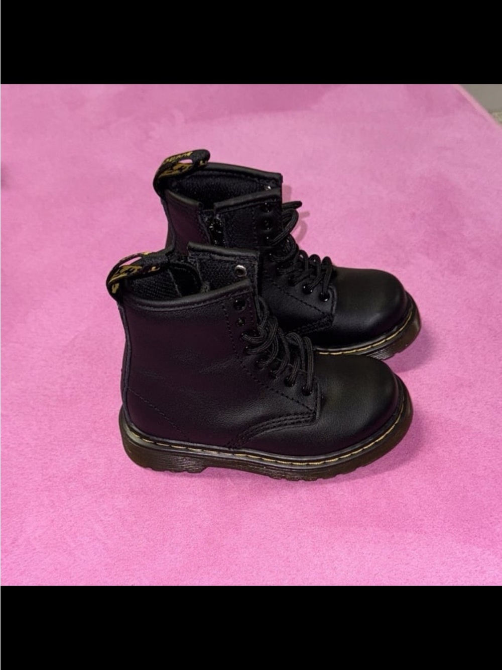 Toddler Dr. Martens Black Lace-Up Boots